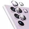 Samsung Galaxy S23 Ultra Kameraskydd Metall Härdat Glas Lila