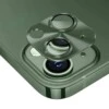 iPhone 13/13 Mini Kameraskydd Metall Härdat Glas Grön
