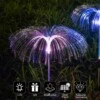 2-pack avatar solcellslampa rgb jellyfish manet trädgårdsbelysning med markspjut