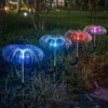 2-pack avatar solcellslampa rgb jellyfish manet trädgårdsbelysning med markspjut