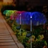 2-pack avatar solcellslampa rgb jellyfish manet trädgårdsbelysning med markspjut