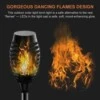 4-pack solcellsfackla lykta med flammande ljussken