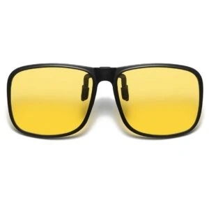 Uppfällbara Solglasögon Clip-On Night Vision Gul