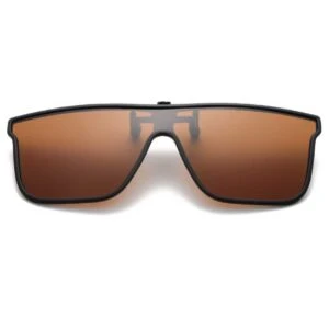 Sport Clip On Solglasögon Flip Up Brun