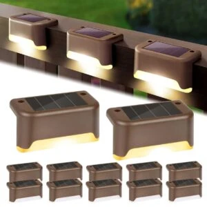 12-Pack Solcellsbelysning för Trapp, Altan och Räcke
