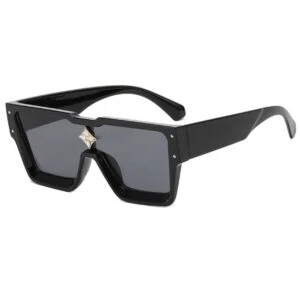 Exklusiva Solglasögon med Kristaller Svart