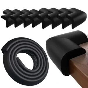 8st Mjuka Hörnskydd och 5m Kantskydd Set