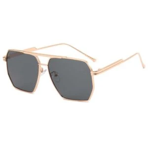 Moderna pilot aviator solglasögon guld