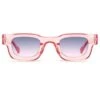 Moderna tjocka solglasögon rosa