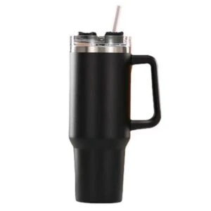 Tumblermugg med Sugrör 1,2L Termosflaska med Handtag