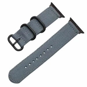 Apple Watch 42/44/45 Nylonarmband Natoarmband Grå