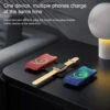 Vikbar trådlös mobilladdare 3-i-1 magsafe svart