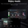 Bilstereo 7" pekskärm för bil med trådlös carplay och android auto