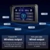 Bilstereo 7" pekskärm för bil med trådlös carplay och android auto