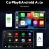Bilstereo 7" pekskärm för bil med trådlös carplay och android auto