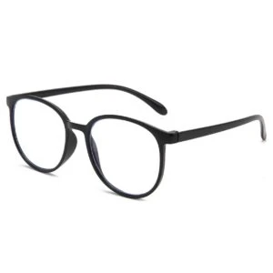 Runda Enkla Minimalistiska Läsglasögon Svart