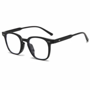 Runda Läsglasögon med Avsmalnande Ram Svart