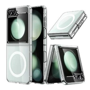 Galaxy Z Flip 5 Magnetiskt Mobilskal Magsafe Kompatibel Genomskinligt