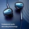 Universala usb-c hörlurar med kabel dac svart