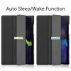 Galaxy tab a8 10,5" skal fodral tri-fold smart case svart