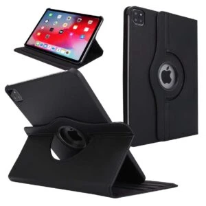 iPad Pro 13" (M4) 360° Smart Skal Fodral Case PU-Läder Svart