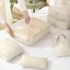 Reseorganiserare packkuber till resväska 7st väskinsatser beige