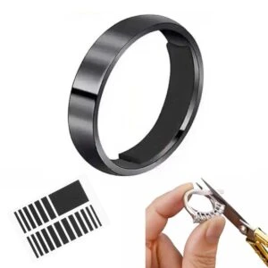 17-Pack Ringjusterare - Minska Storleken på Ringar Svart