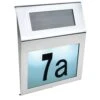 Husnummer med solceller led belysning