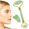 Äkta jade natursten gua sha och roller