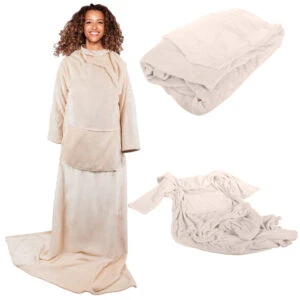 Superstor Hoodie Blanket | XXL Filtmorgonrock Beige
