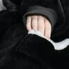 Snuggie hoodie blanket oversize filttröja svart