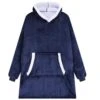 Snuggie hoodie blanket oversize filttröja mörkblå