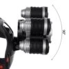 Kraftfull pannlampa 5 led cree t6 med 2st laddare
