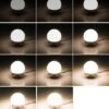 Led-lampor till sminkspegel | 10st självhäftande spegellampor med usb