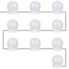 Led-lampor till sminkspegel | 10st självhäftande spegellampor med usb