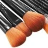 Sminkborstar 12-pack med fodral