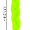 Jumboflätor | ombre flätor | syntetisk hårförlängning neon 60cm