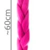 Jumboflätor | ombre flätor | syntetisk hårförlängning rosa 60cm