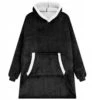 Snuggie hoodie blanket oversize filttröja svart