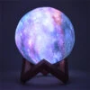 3d rgb månlampa med fjärrkontroll | nebula 16 färger 4 lägen 15cm