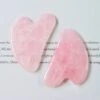 100% naturlig rosenkvarts gua sha massageverktyg natursten