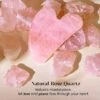 100% naturlig rosenkvarts gua sha massageverktyg natursten