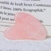 100% naturlig rosenkvarts gua sha massageverktyg natursten