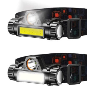 2-Pack Pannlampa 4-i-1 Vattentät LED 800lm COB XOG USB