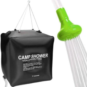 Soluppvärmd Utomhusdusch för Trädgård & Camping 40L