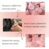 100% naturlig rosenkvarts gua sha massageverktyg natursten