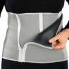 Justerbar neopren midjetränare waist shaper grå