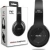 Trådlösa bluetooth hörlurar on-ear med mikrofon svart
