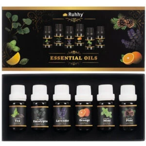 6-Pack Eteriska Oljor | Eukalyptus, Apelsin, Tea Tree, Mynta, Lavendel och Tall 10ml
