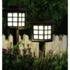 6st solcellslyktor med markspjut för trädgård